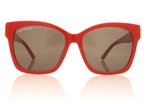 Balenciaga BB0102SA 102 Red 3 Sunglasses