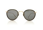 Eyevan 7285 EV717-E 717E Black/Gold 1002 Sunglasses