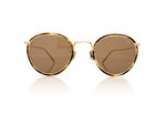 Eyevan 7285 717E Brown Swirl/Gold/Brown Lenses 3320 Sunglasses