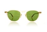 Garrett Leight Hampton 2001 Champagne/pure green lenses CH/PGN Sunglasses