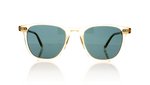 Garrett Leight Brooks 2002 Champagne/Semi/Flat Blue Smoke Lens CH/SFBS Sunglasses