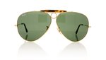 Ray-Ban Shooter 0RB3138 Gold/Green Lenses 181 Sunglasses