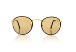 Ray-Ban Round Craft 0RB3475Q Matte Arista/Brown Leather 112/53 Sunglasses