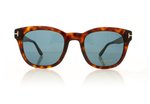 Tom Ford Eugenio TF667 Red Havana/Green Lenses 54N Sunglasses