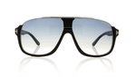 Tom Ford ELIOTT TF0335 Matte Black/Gradient Blue 02W Sunglasses