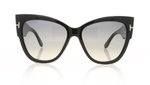 Tom Ford ANOUSHKA TF0371 Shiny Black/Gradient Smoke 01B Sunglasses