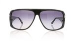 Tom Ford HARLEY TF0433 Shiny Black/Grd Blu 01W Sunglasses
