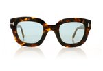 Tom Ford Pia TF659 Coloured Havana/Blu Mirror Lenses 55X Sunglasses