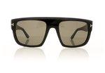 Tom Ford Alessio TF699 Shiny Black/Smoke 01A Sunglasses