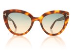 Tom Ford Izzi Tortoise 53P Sunglasses
