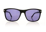 Tom Ford Giulio TF698 Matte Black/Blue Lenses 02V Sunglasses