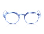 LA Eyeworks Rye Blue White Pattern 904 Glasses