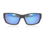 Maui Jim MJ810 Black Grey Blue 53B Sunglasses