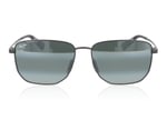 Maui Jim Lamalama AF 652 Matte Black & Grey 02 Sunglasses