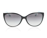 Tiffany TF4089B Black On Tiffany Blue 80553C Sunglasses