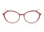 Lindberg n.o.w 6626 Transparent Red and Rose Gold T803 C04 PU12 Glasses
