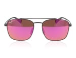 Maui Jim Piwai AF 645 Matte Black/Grey 02A Sunglasses