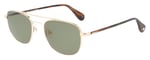 Garrett Leight Clubhouse 2 4065 Gold Brown SPBRNSH GRN Sunglasses